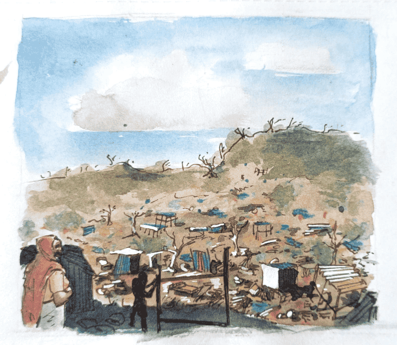 Des habitations détruites à Mayotte